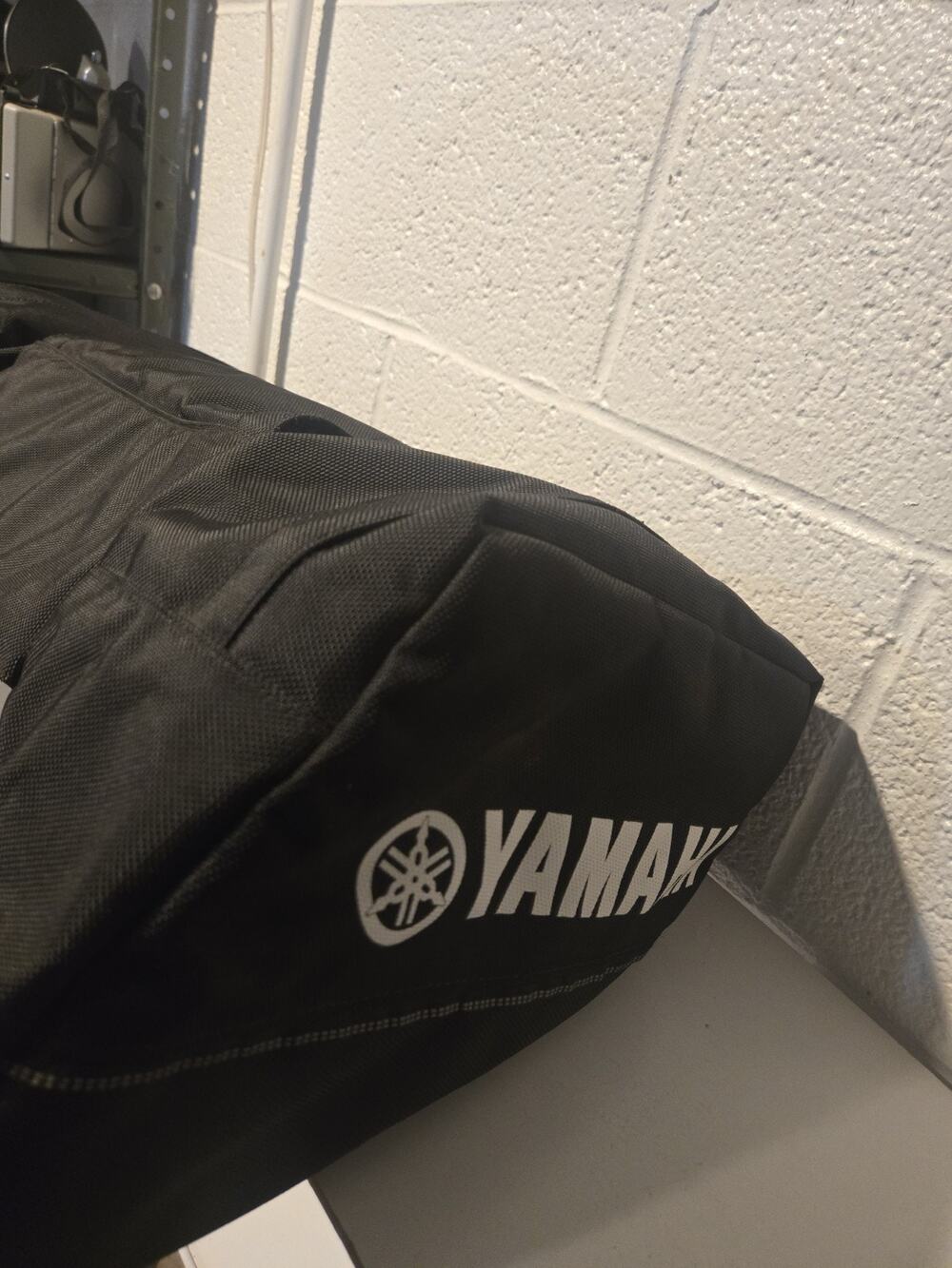 Yamaha Black Canvas Motorbike Side And Top Bags Used Good Condition
